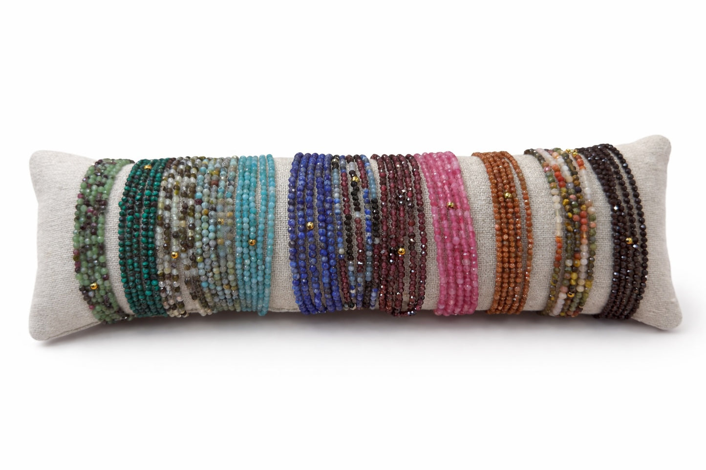 Shalva double necklace multi garnet lapis and onyx