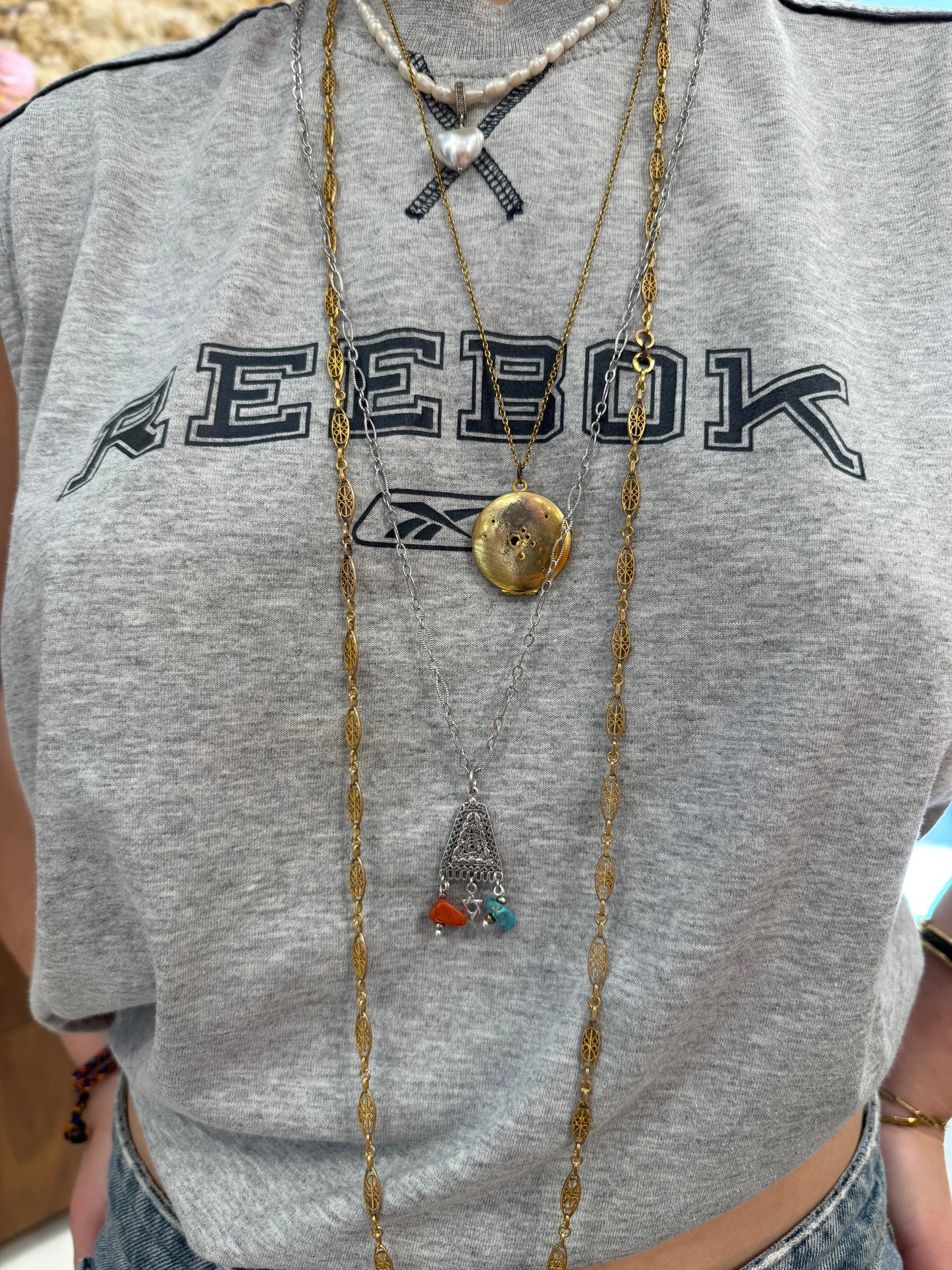 Amerindian lovers necklace - detail shot - necklace | Love Letters Tel Aviv