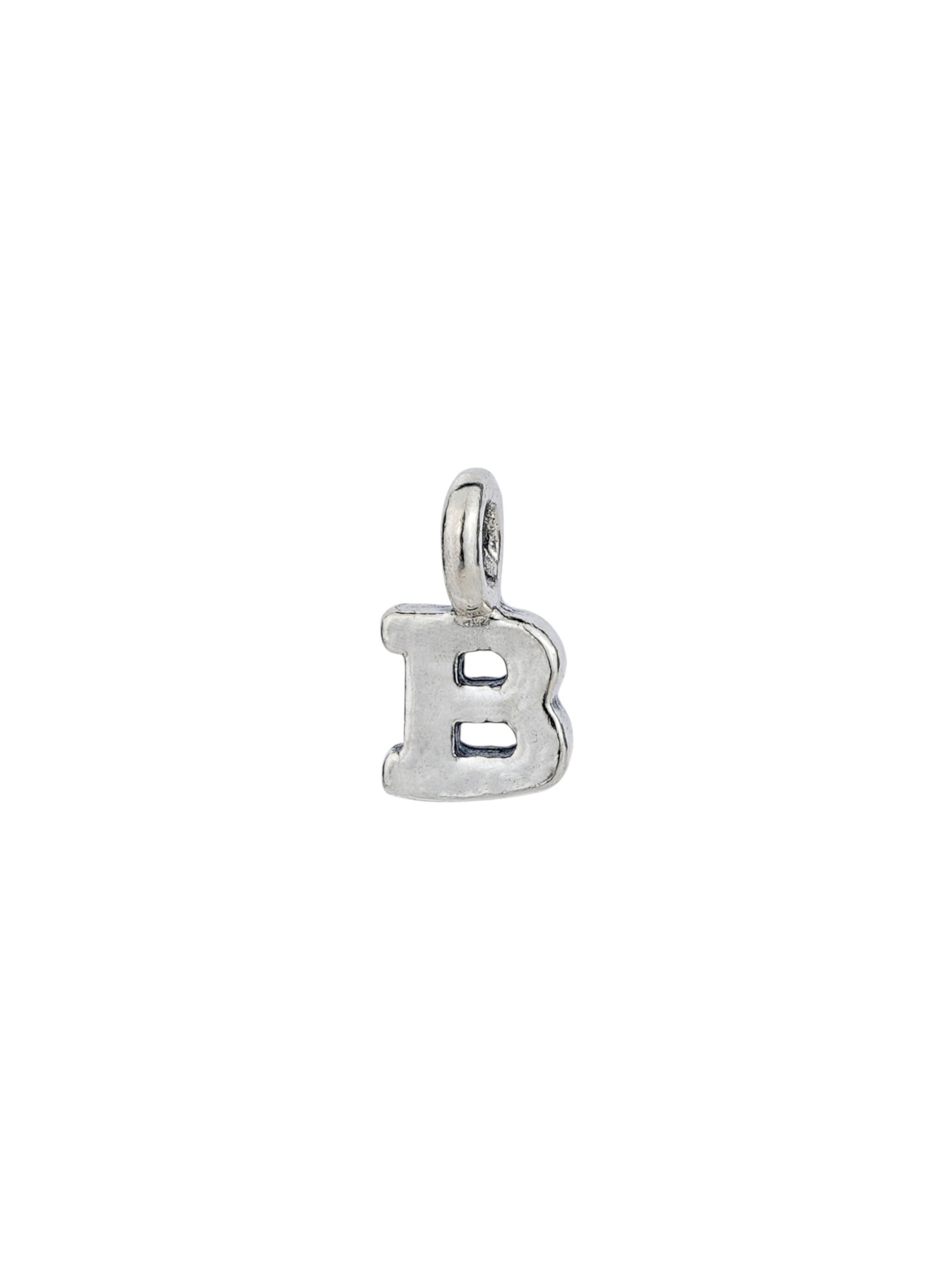 b - worn on model - English letter charm | Love Letters Tel Aviv