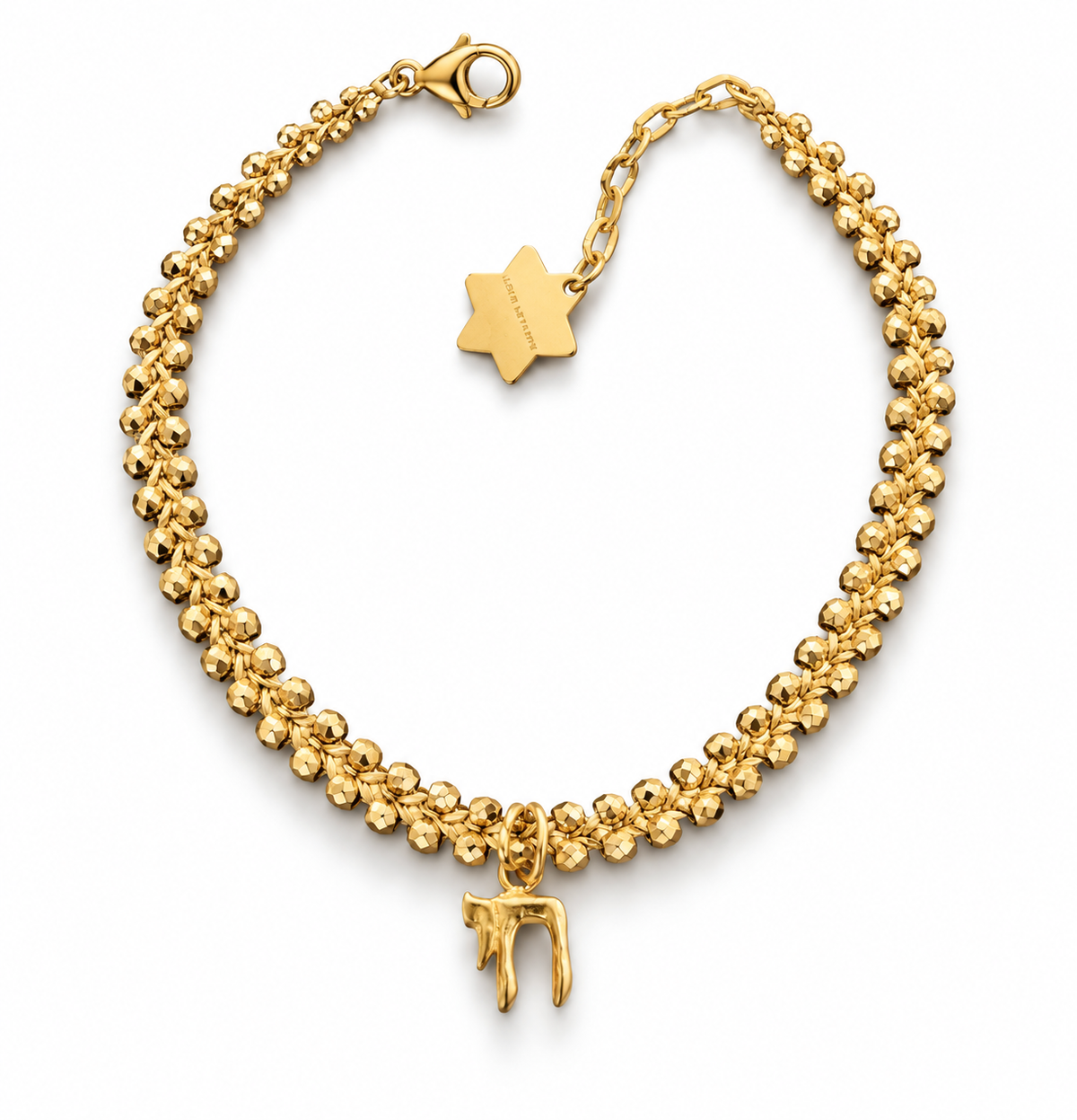 Chai bracelet double stones