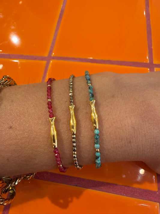 Fish stones bracelets
