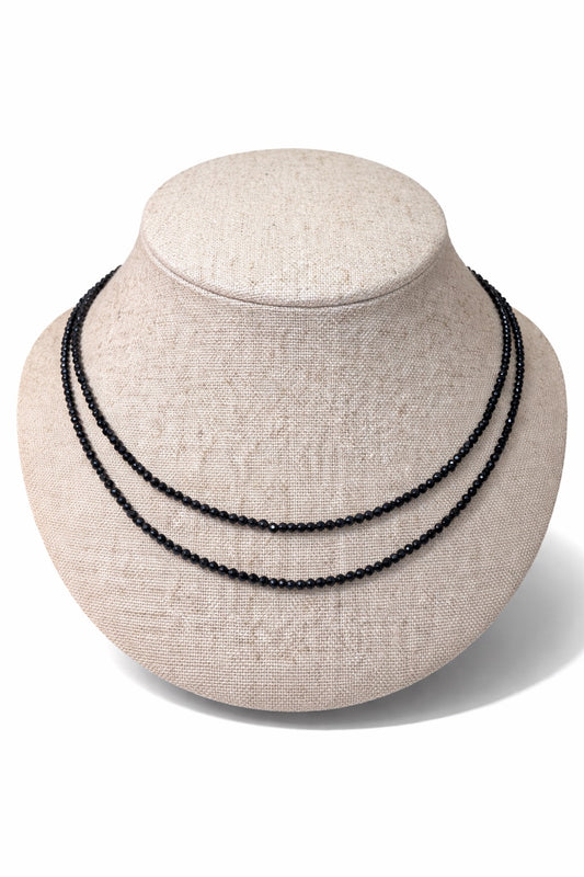 Shalva double necklace onyx