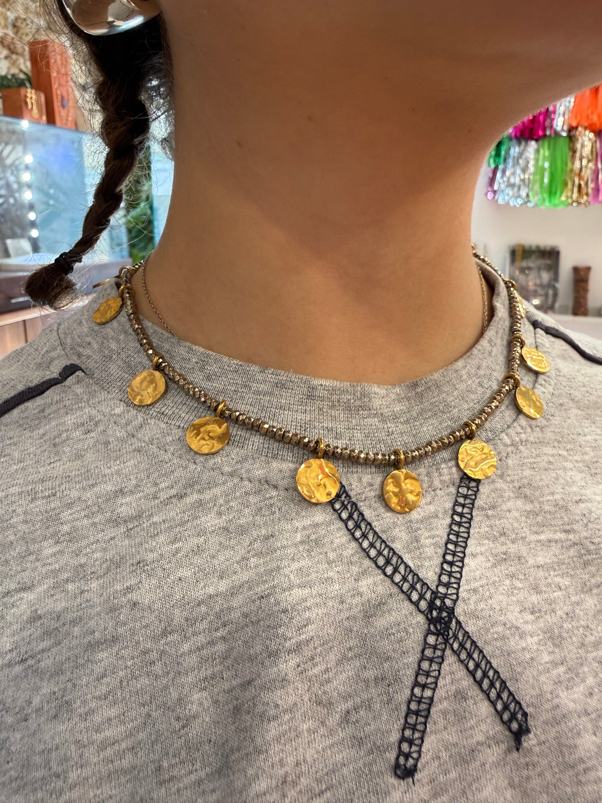 Sarah necklace - detail shot - necklace | Love Letters Tel Aviv