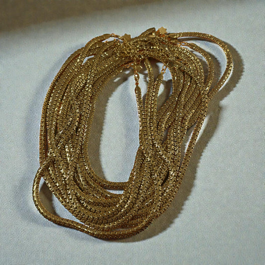 Abuela necklace - worn on model - necklace chain | Love Letters Tel Aviv