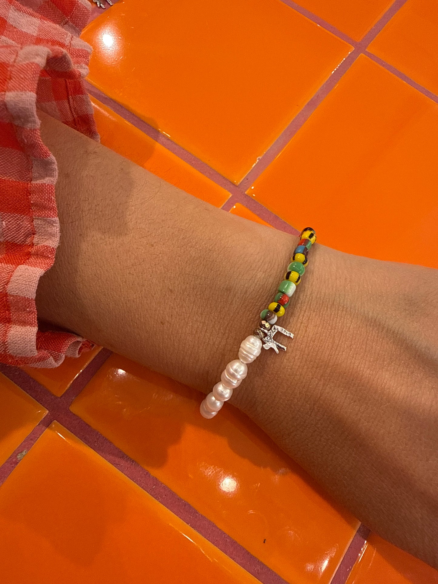 Hai pearls african beads bracelet