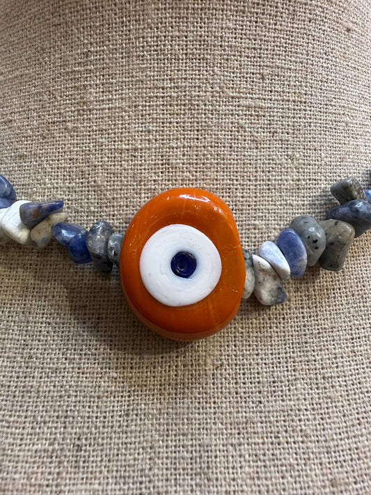 Souvenir necklace - worn on model - necklace | Love Letters Tel Aviv