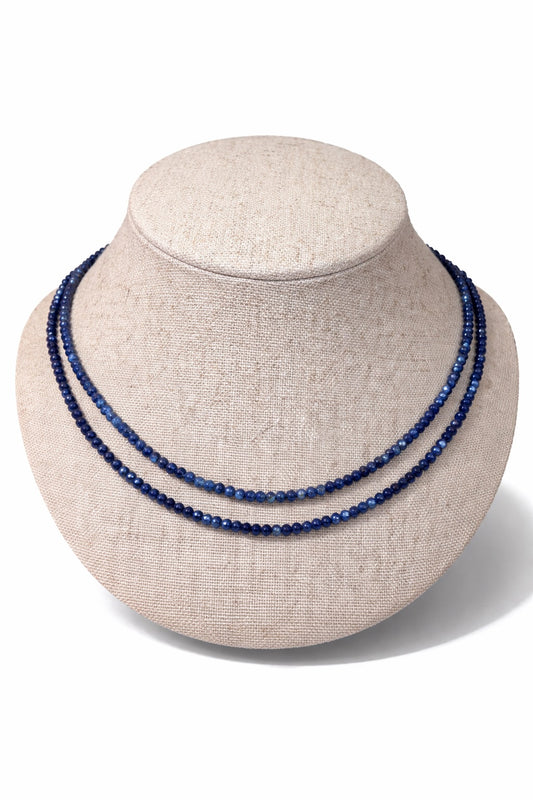 Shalva double necklace lapis lazuli