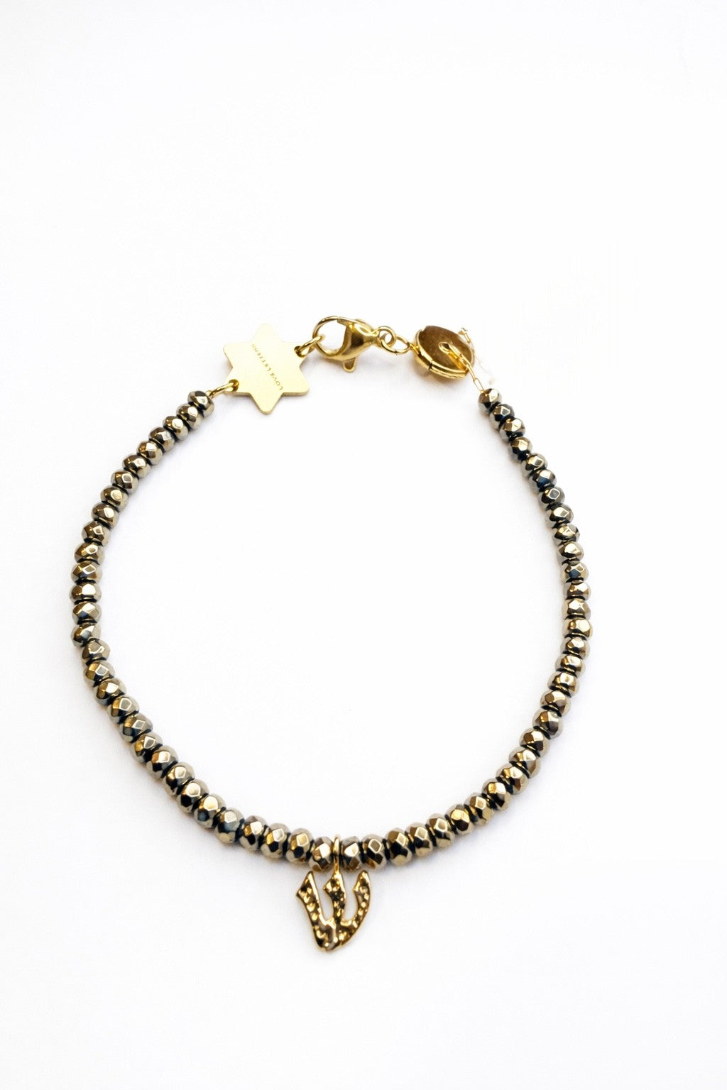 Hebrew Letters Alphabet Bracelet - detail shot - bracelet | Love Letters Tel Aviv