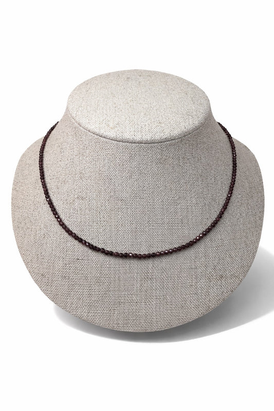 Shalva simple necklace garnet