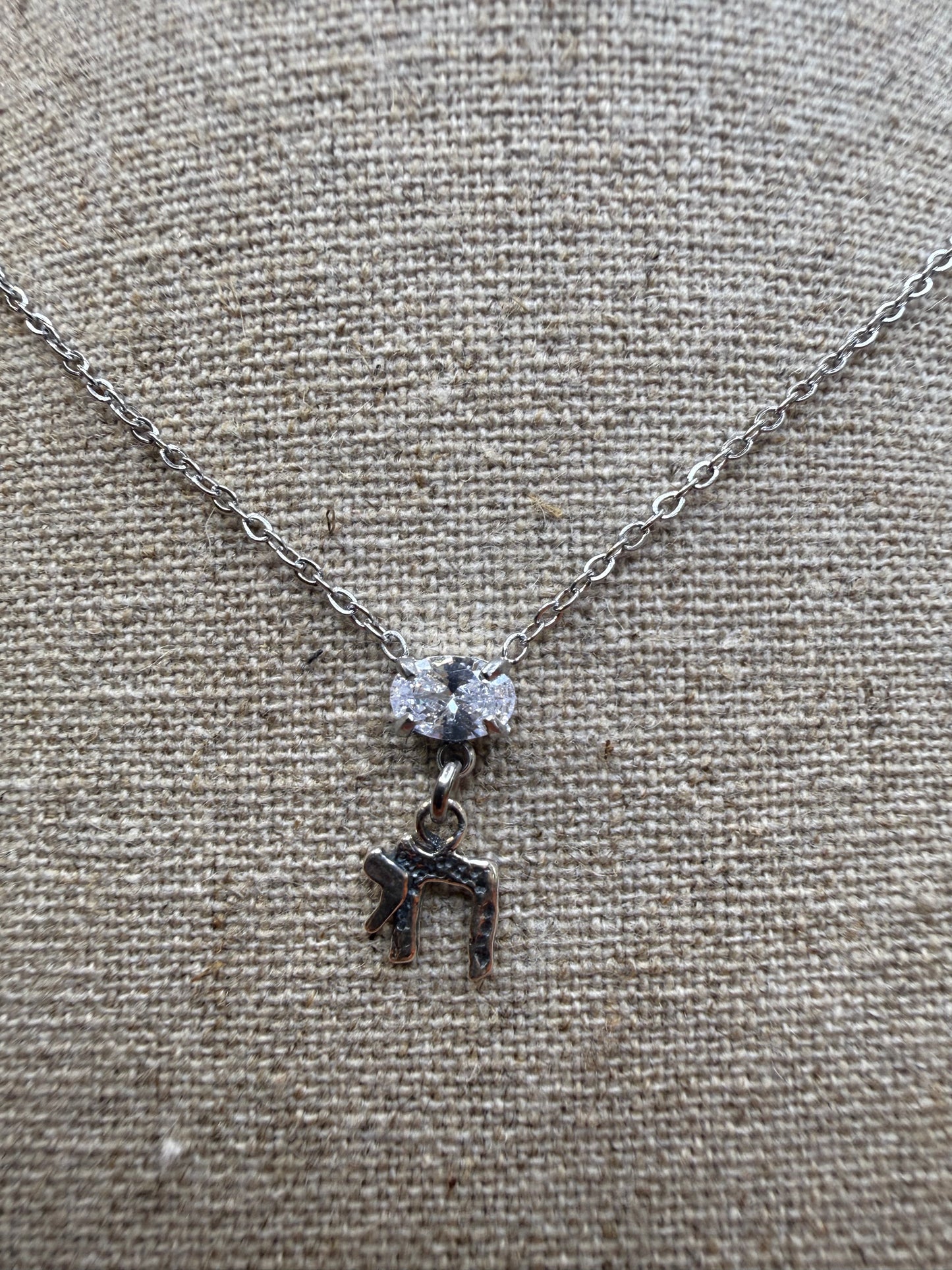 Chai stone necklace