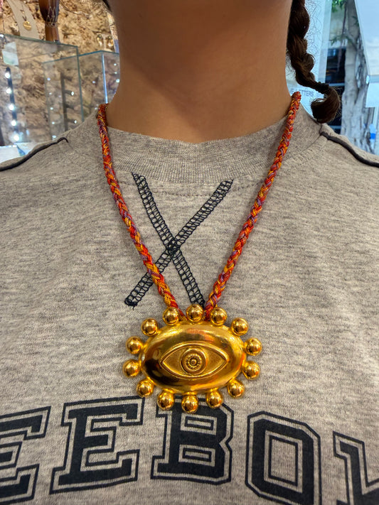 Big mystical eye rope - worn on model - necklace | Love Letters Tel Aviv