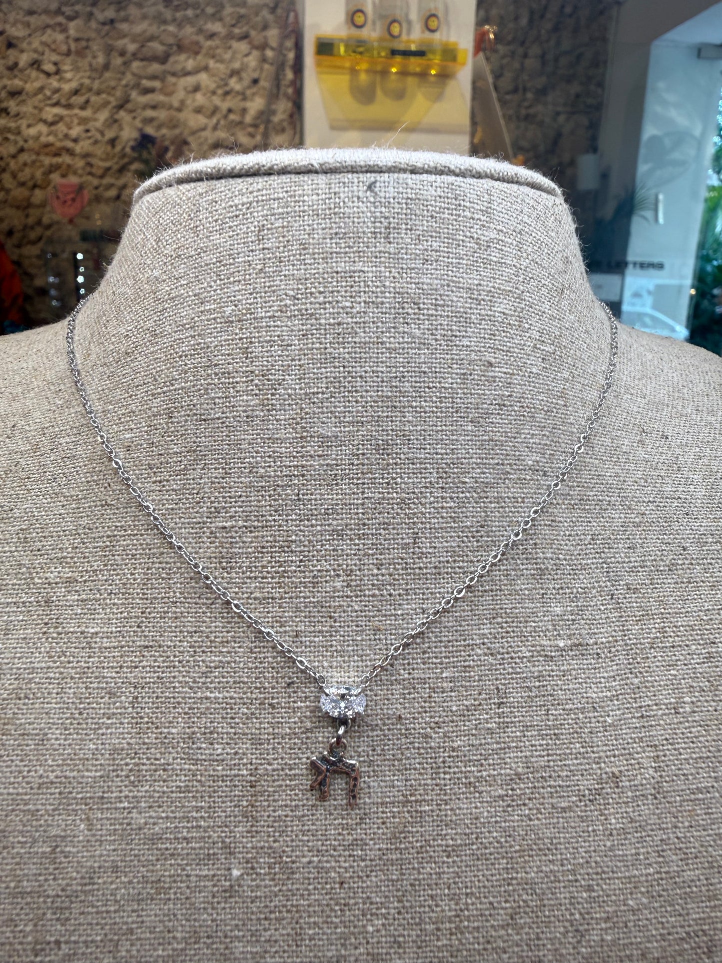 Chai stone necklace