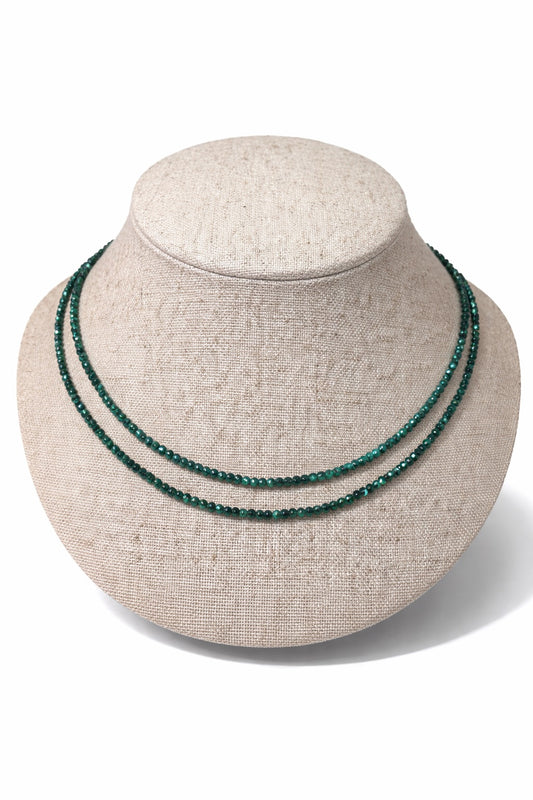 Shalva double necklace Malachite