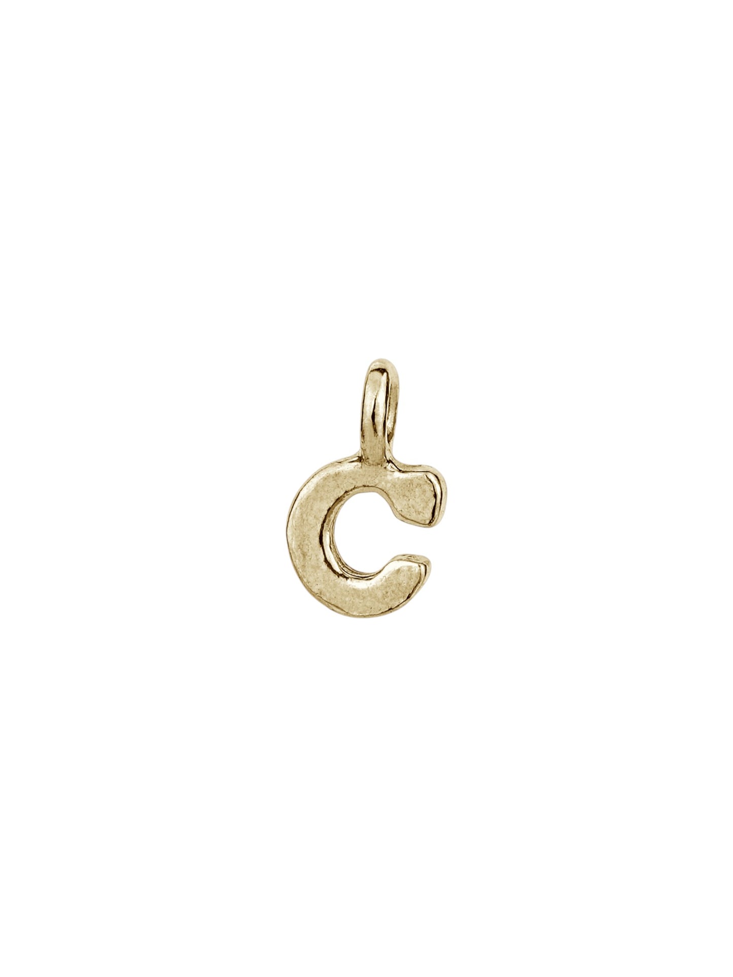 c - handmade English letter charm product photo | Love Letters Tel Aviv