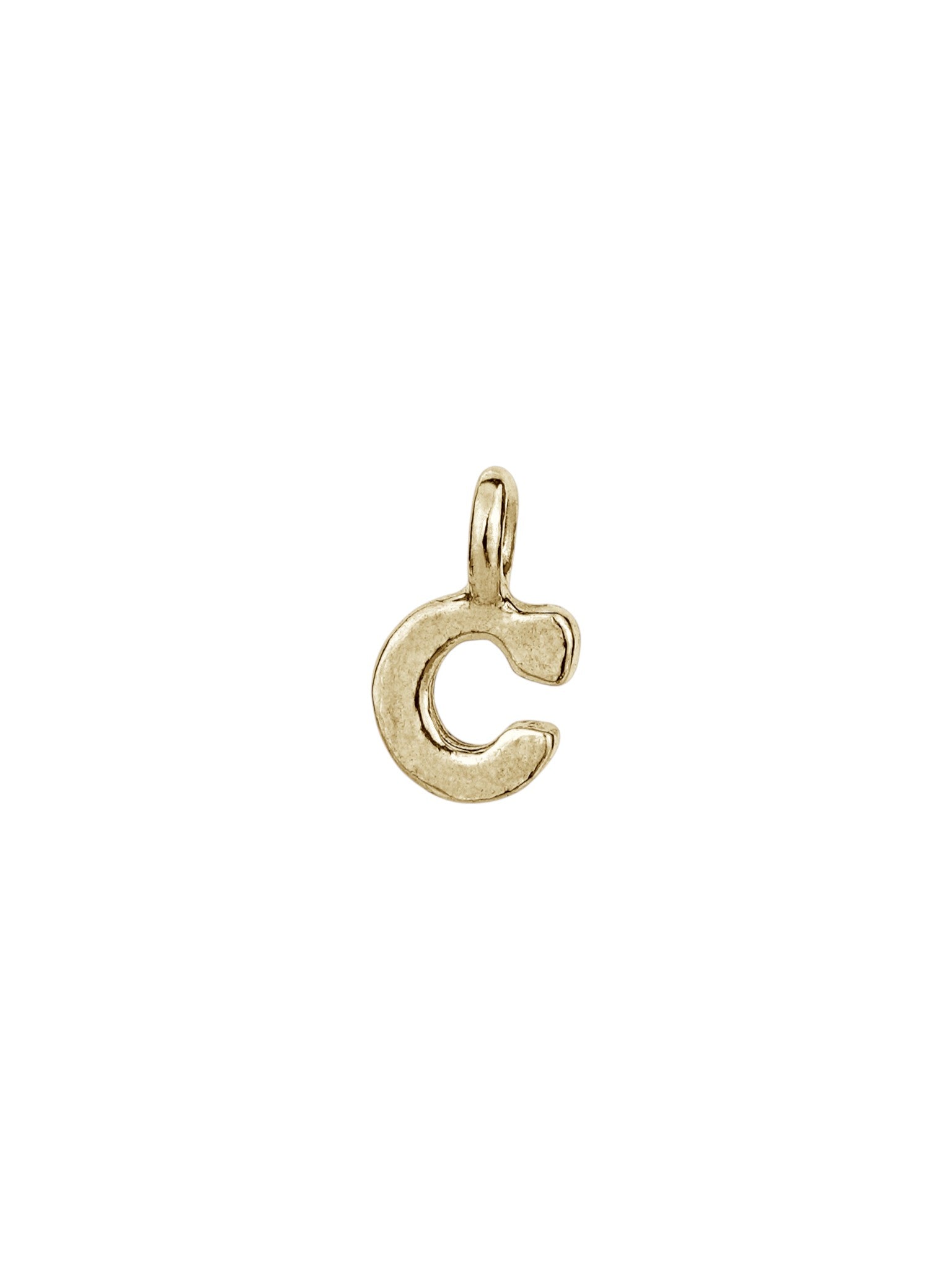 c - handmade English letter charm product photo | Love Letters Tel Aviv