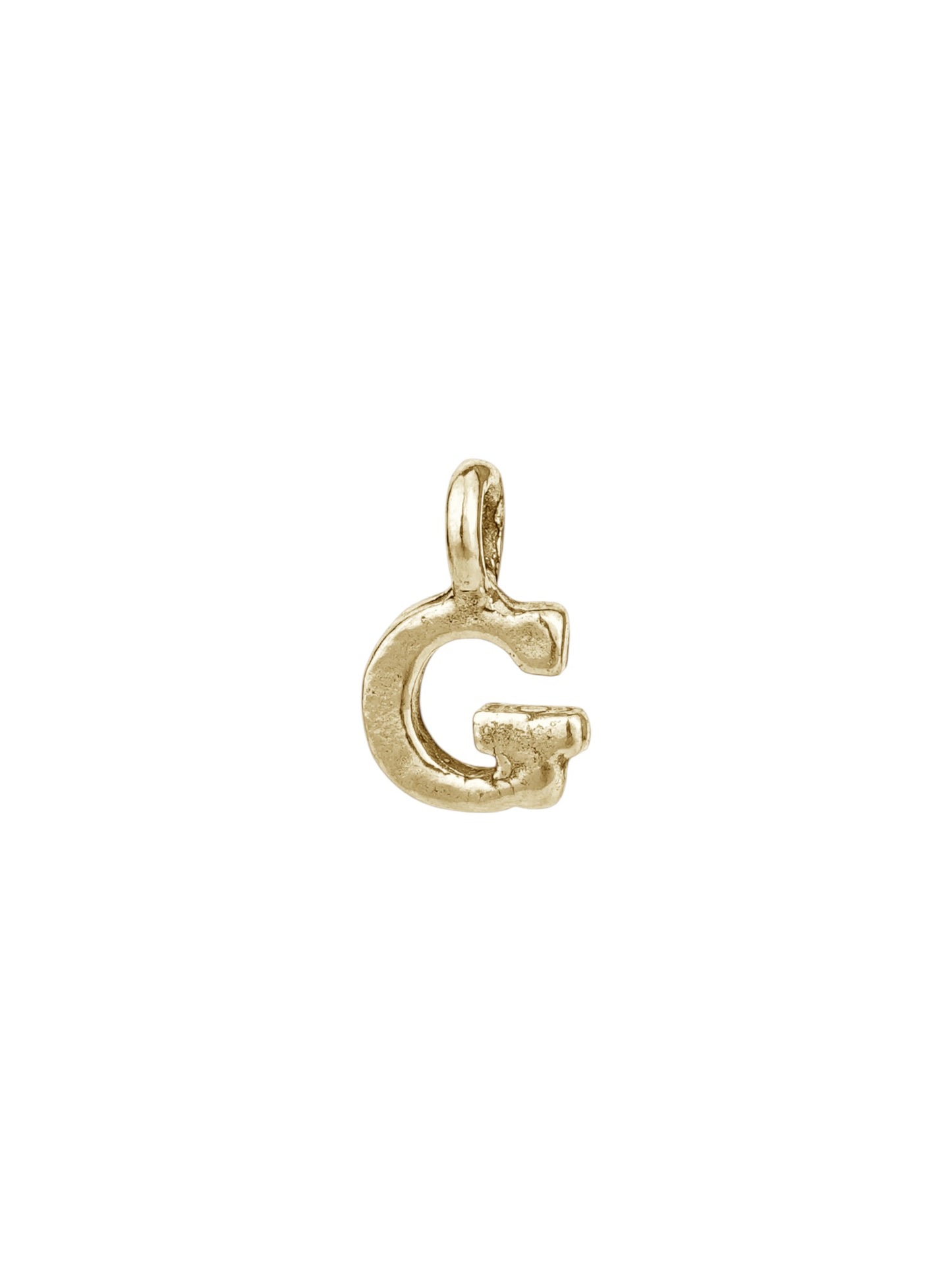 g - handmade English letter charm product photo | Love Letters Tel Aviv