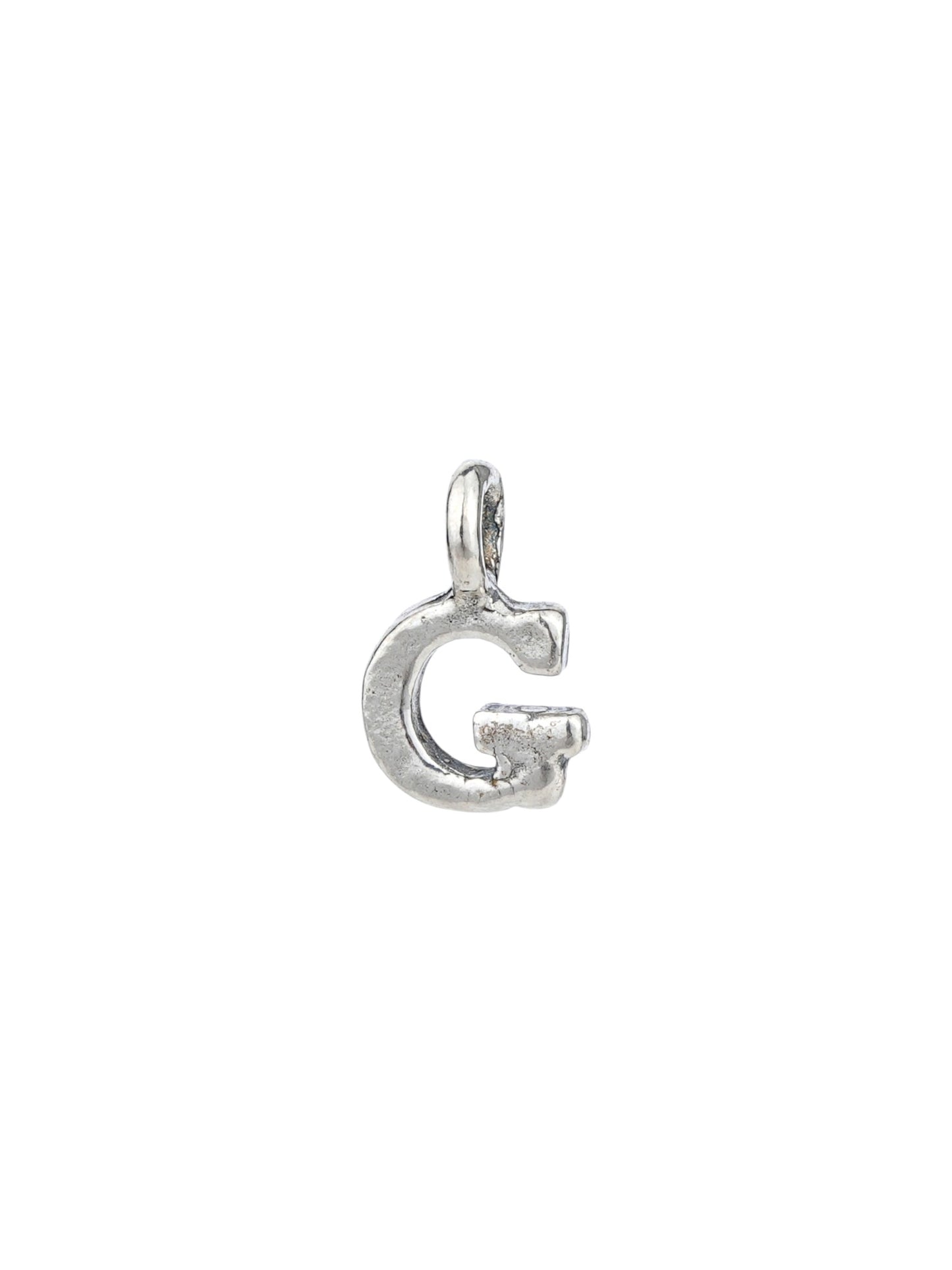 g - worn on model - English letter charm | Love Letters Tel Aviv