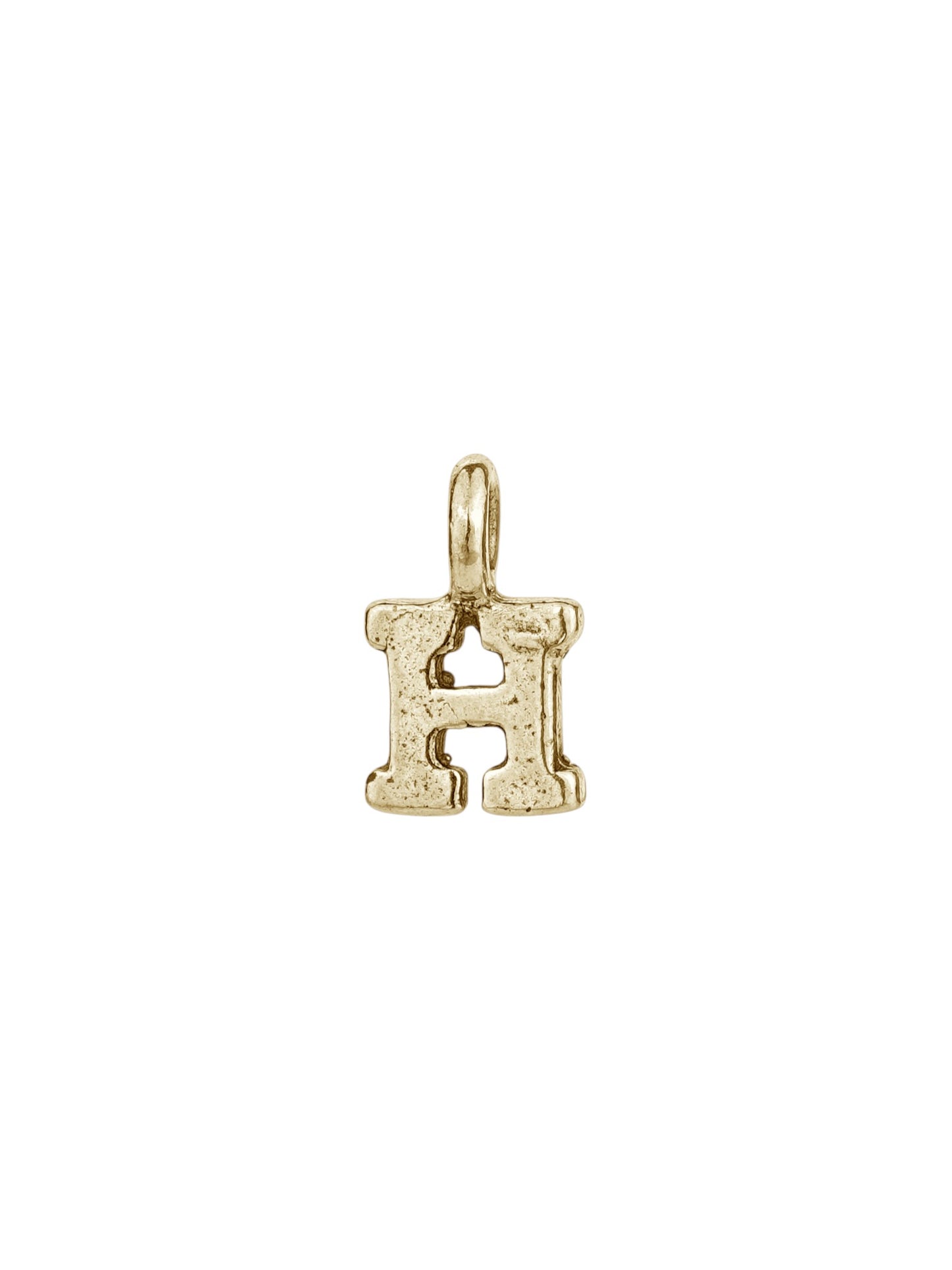 h - handmade English letter charm product photo | Love Letters Tel Aviv