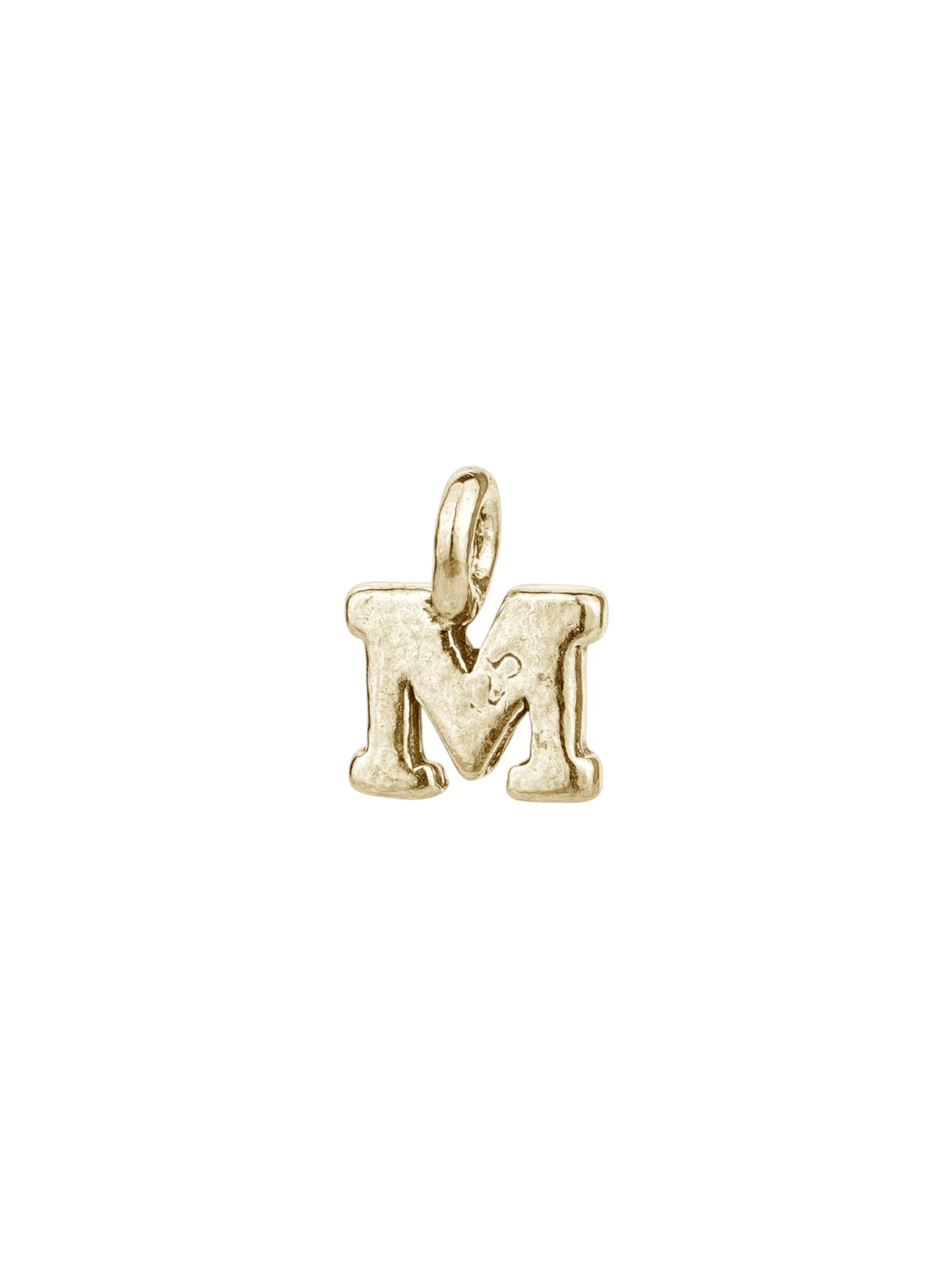 m - handmade English letter charm product photo | Love Letters Tel Aviv