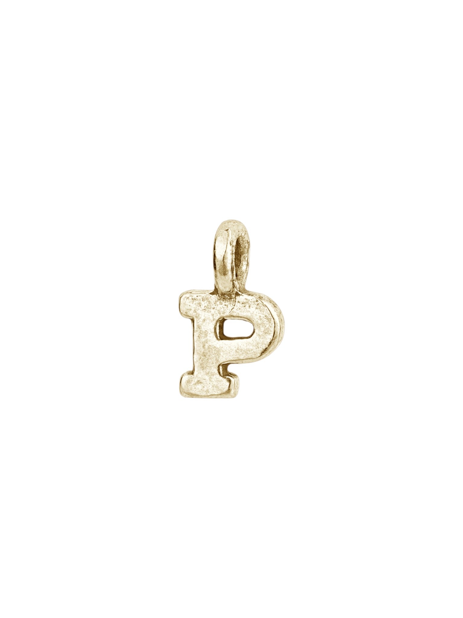 p - handmade English letter charm product photo | Love Letters Tel Aviv