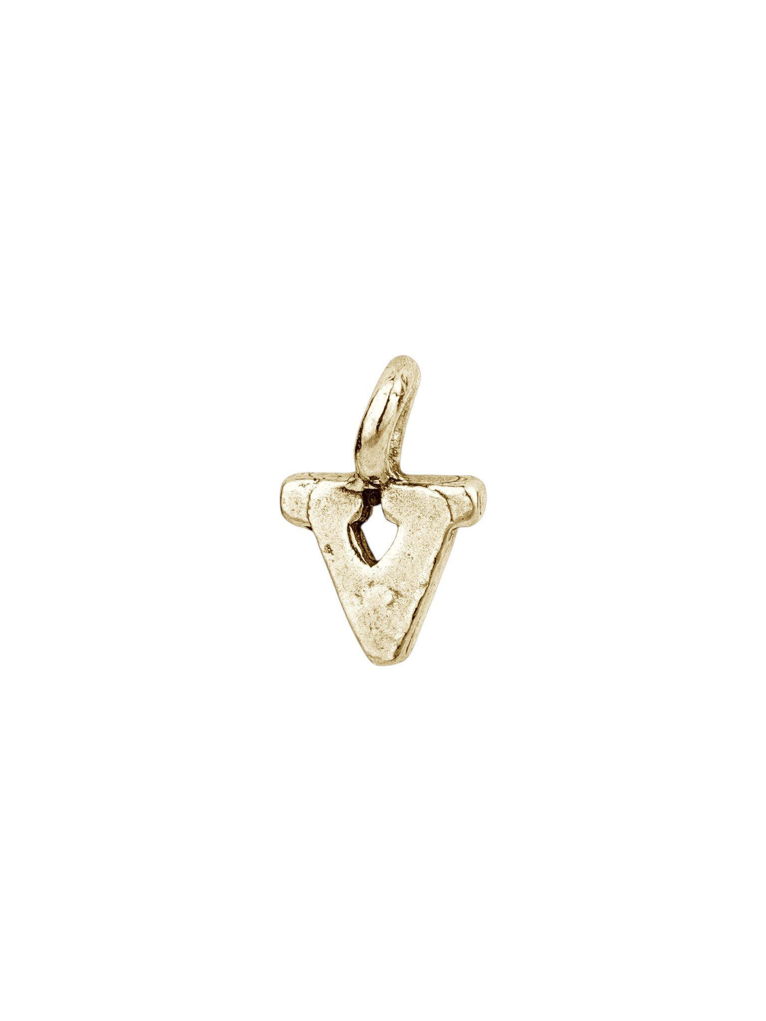 v - handmade English letter charm product photo | Love Letters Tel Aviv