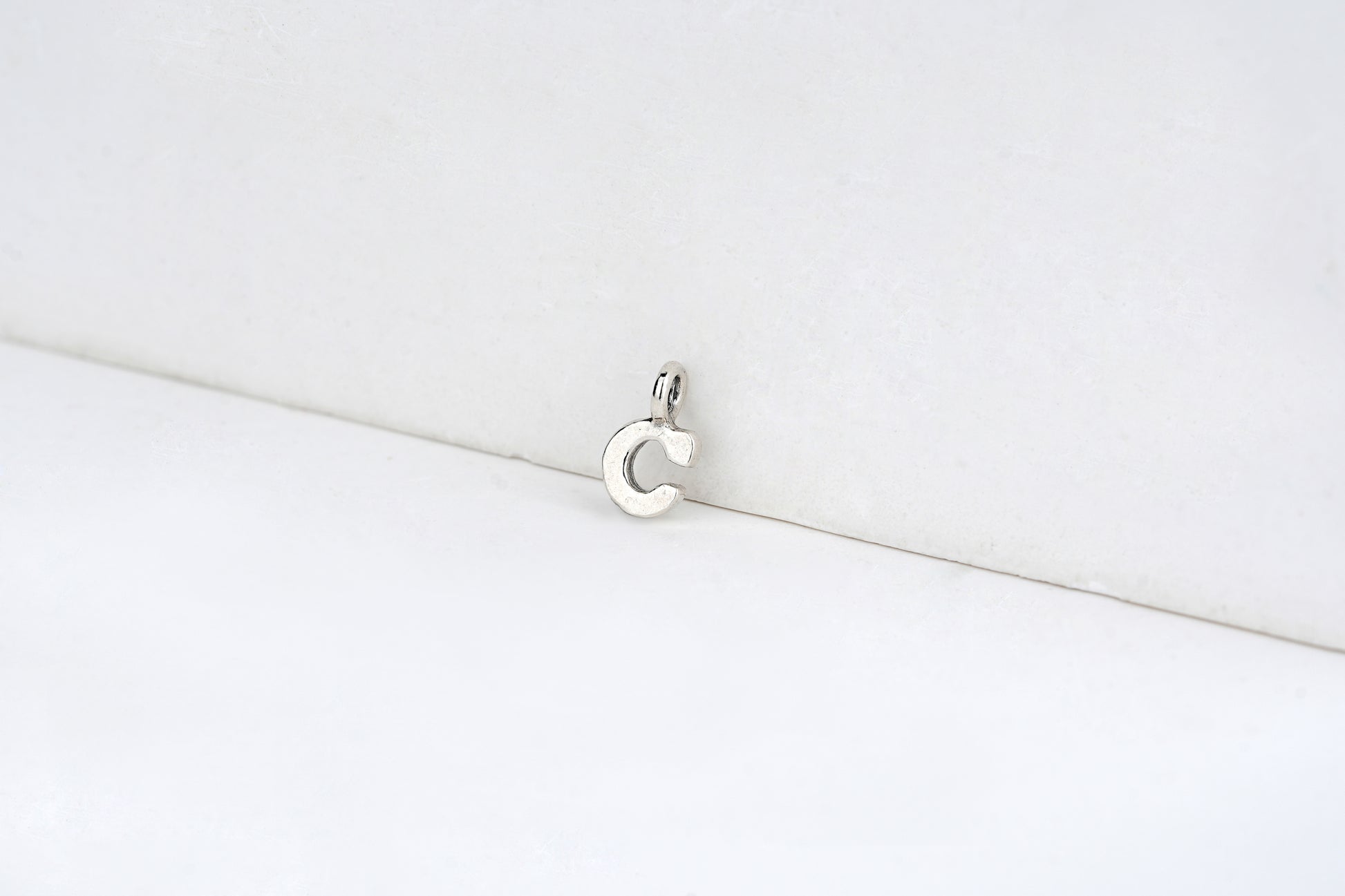 c - detail shot - English letter charm | Love Letters Tel Aviv