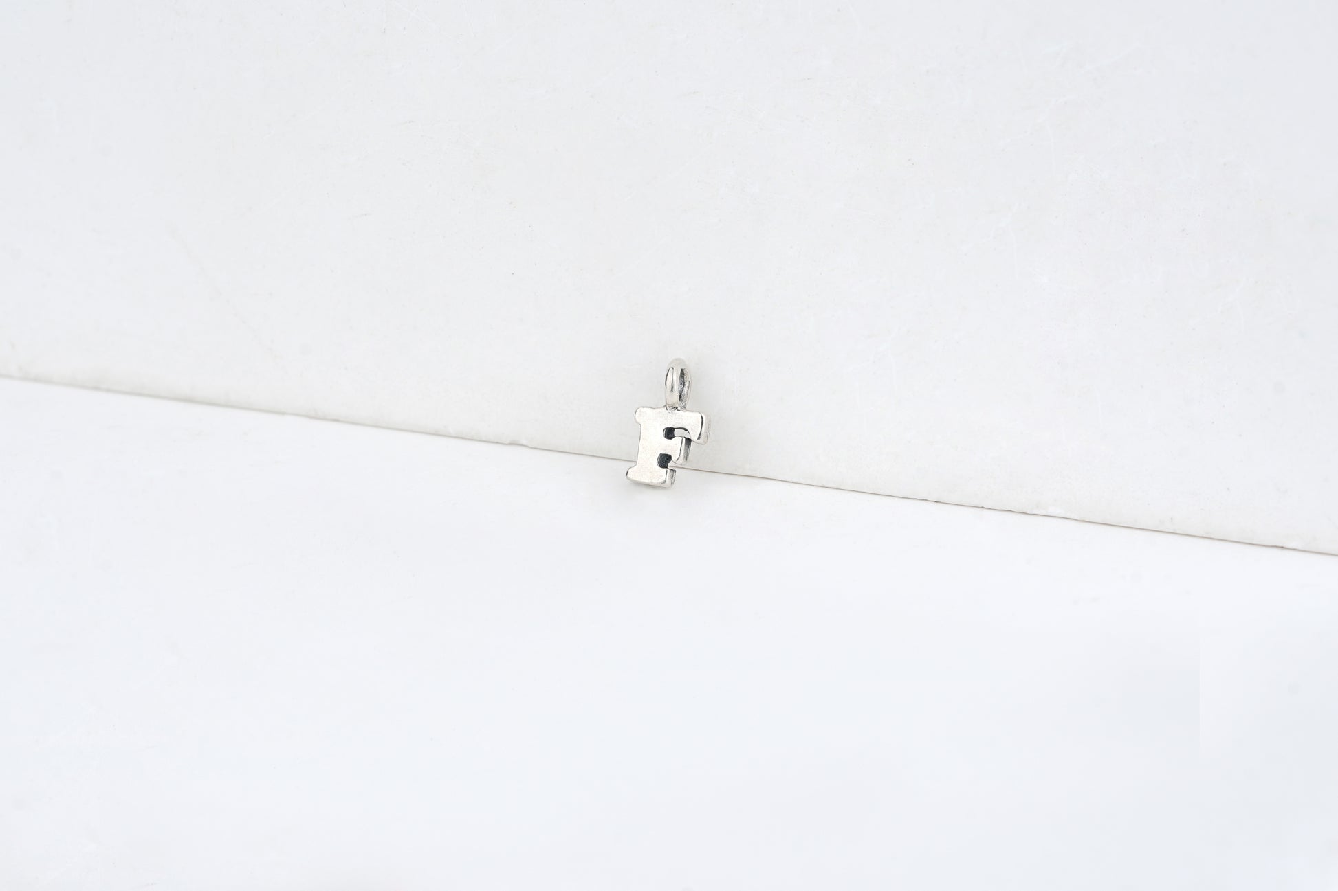 f - detail shot - English letter charm | Love Letters Tel Aviv