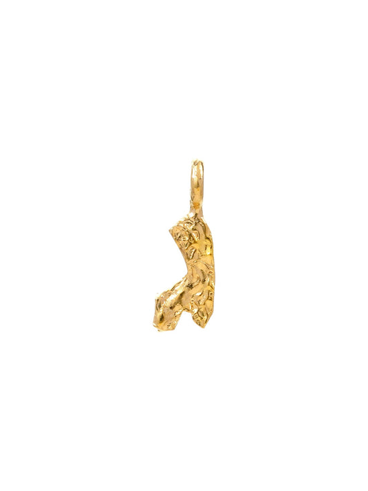 ג - guimel - handmade Hebrew letter charm product photo | Love Letters Tel Aviv