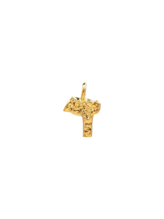 ד - dalet - handmade Hebrew letter charm product photo | Love Letters Tel Aviv