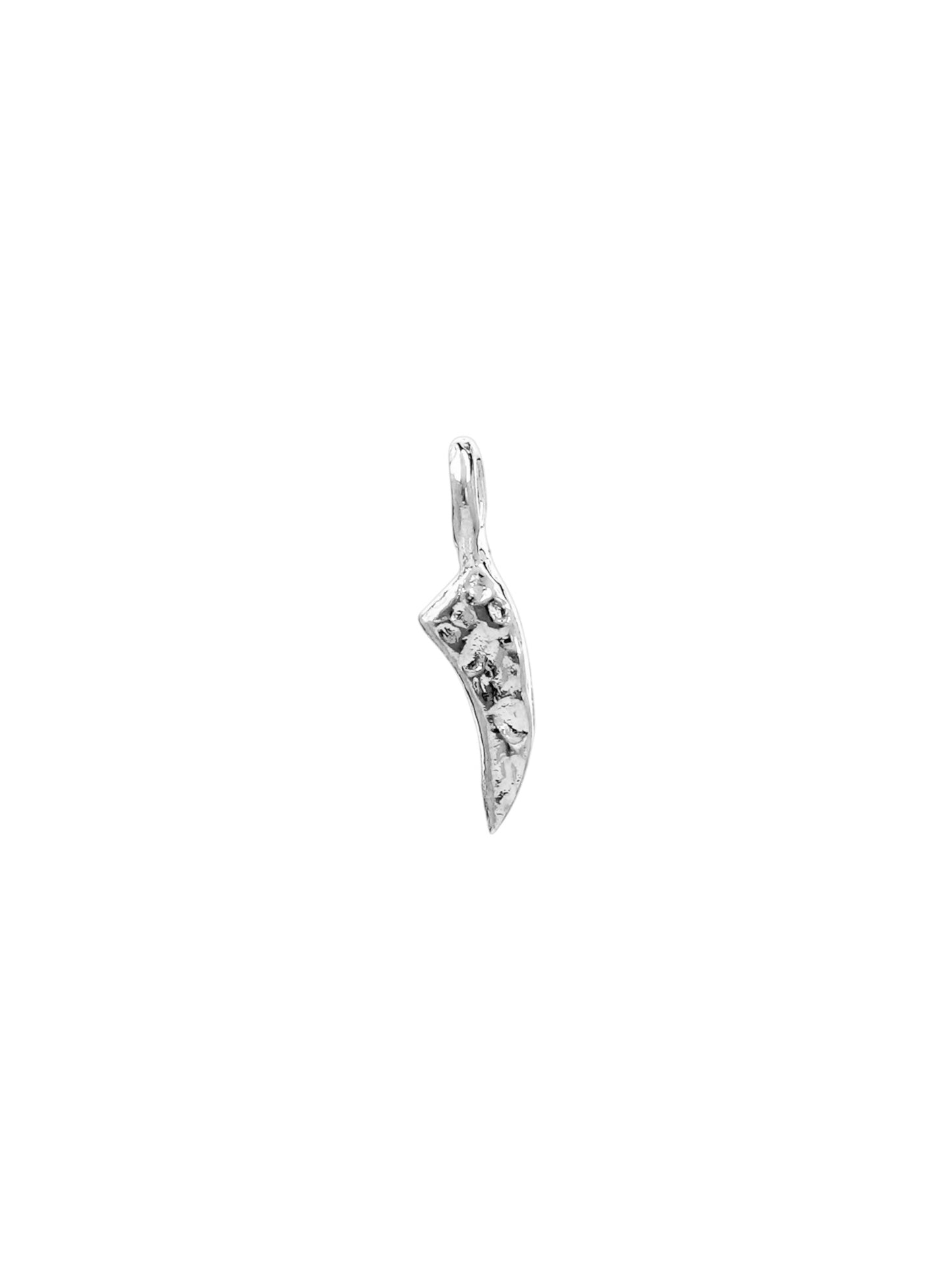 ו - vav - worn on model - Hebrew letter charm | Love Letters Tel Aviv