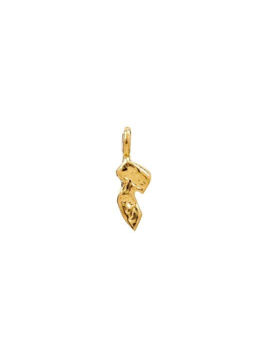ז - zain - handmade Hebrew letter charm product photo | Love Letters Tel Aviv