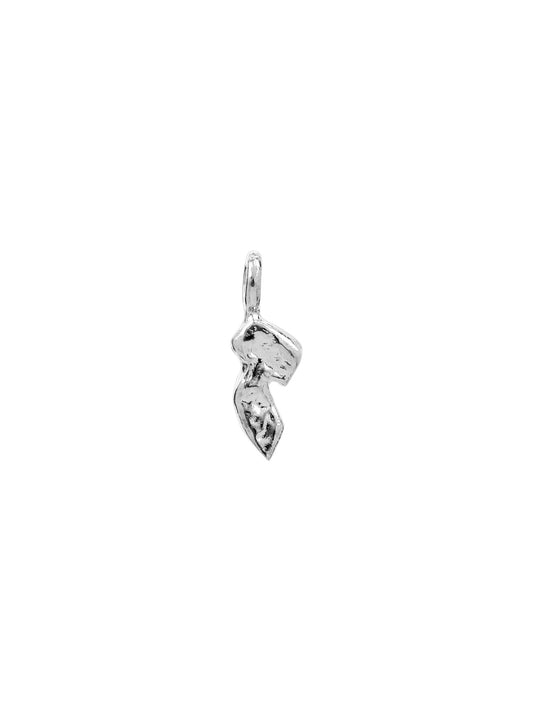 ז - zain - worn on model - Hebrew letter charm | Love Letters Tel Aviv