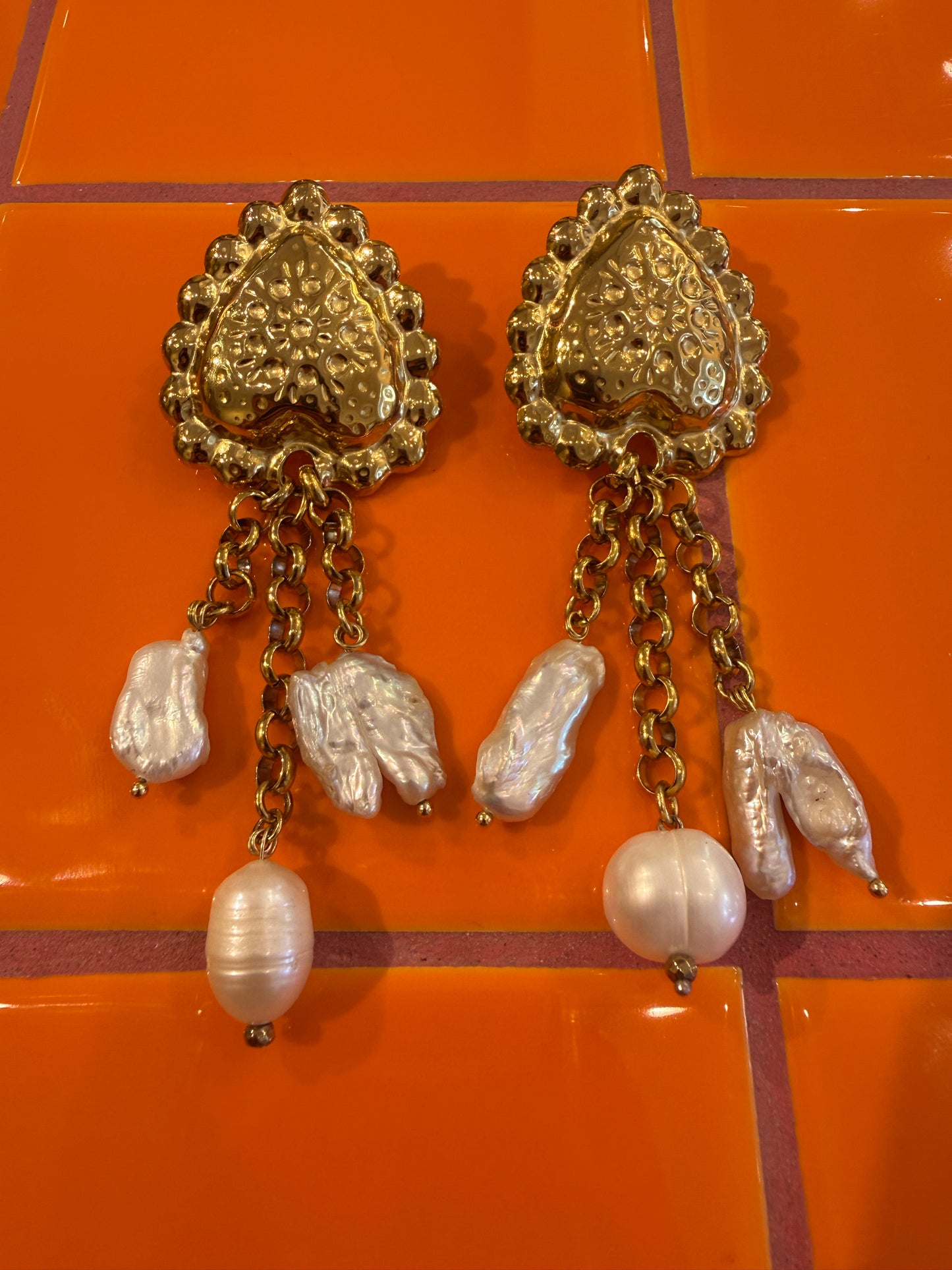 Big heart fresh water pearls