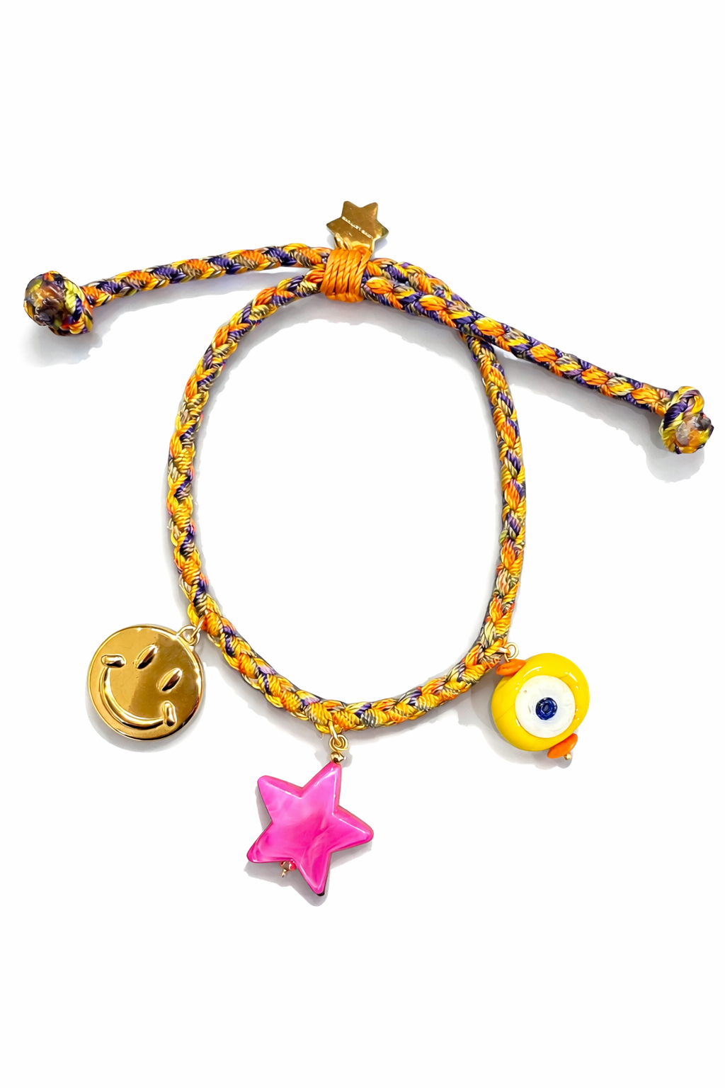 Funky bracelet smile to the stars - handmade bracelet product photo | Love Letters Tel Aviv
