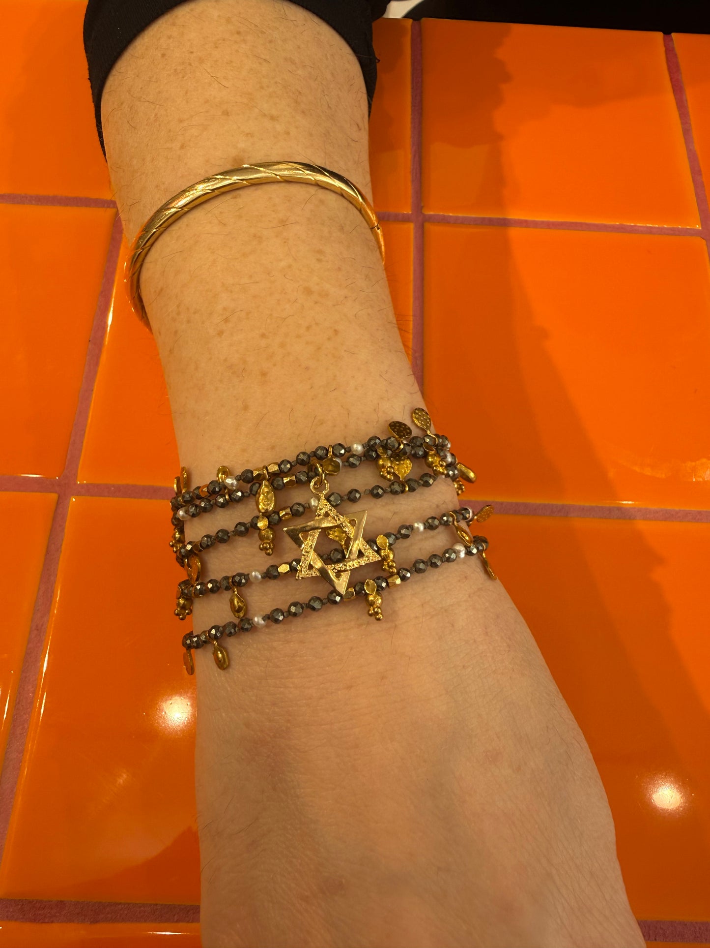 Jerusalema necklace - detail shot - belly chain | Love Letters Tel Aviv