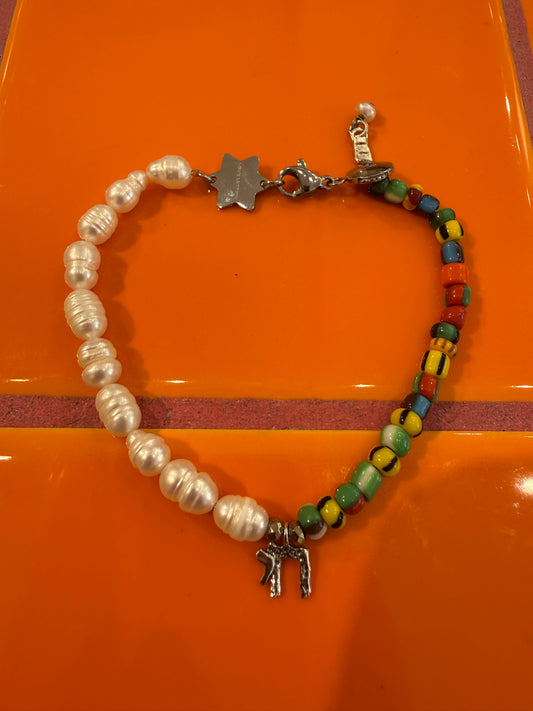 Hai pearls african beads bracelet