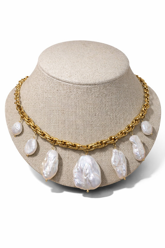 Rothschild necklace pearls - handmade handmade necklace product photo | Love Letters Tel Aviv
