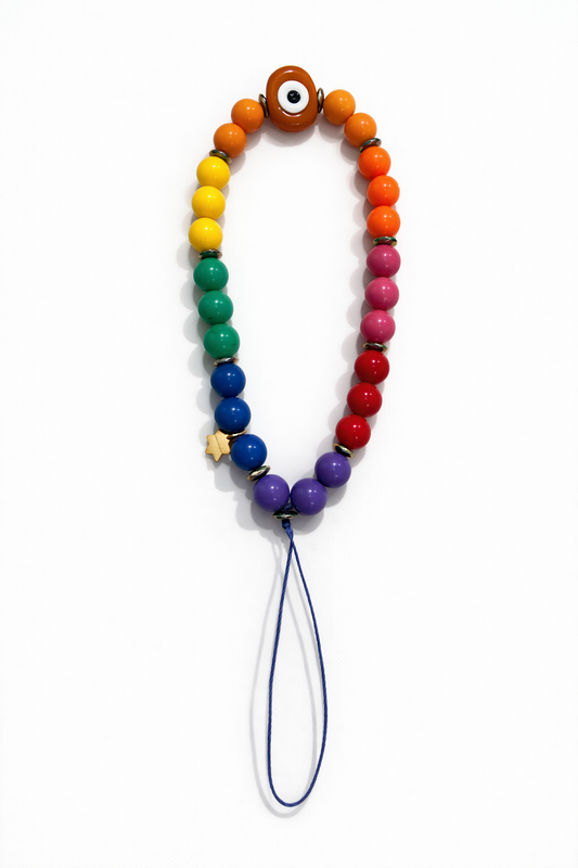 Phone holder rainbow tutti frutti orange eye