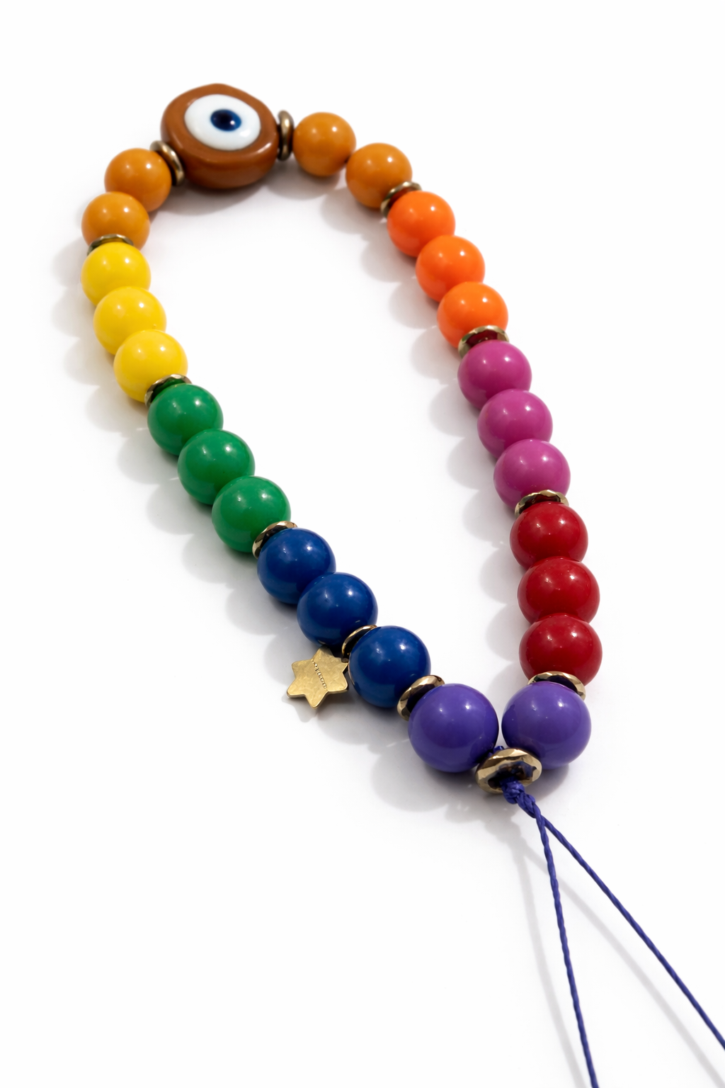 Phone holder rainbow tutti frutti orange eye