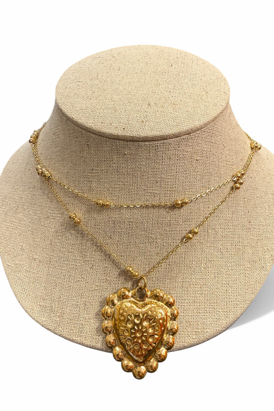 Paris texas lovers necklace - handmade necklace product photo | Love Letters Tel Aviv