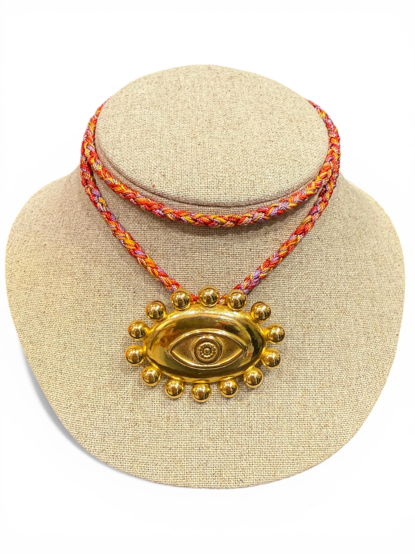 Big mystical eye rope - handmade necklace product photo | Love Letters Tel Aviv