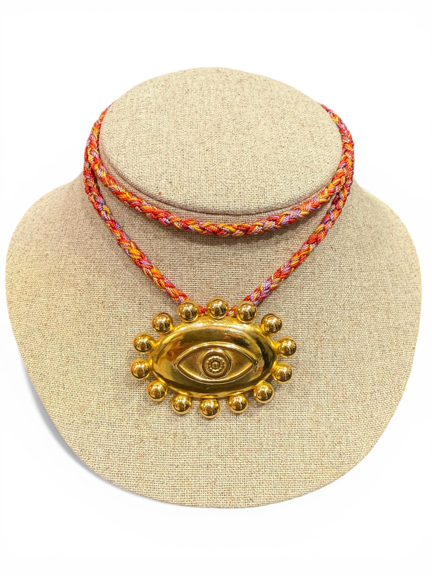 Big mystical eye rope - handmade necklace product photo | Love Letters Tel Aviv