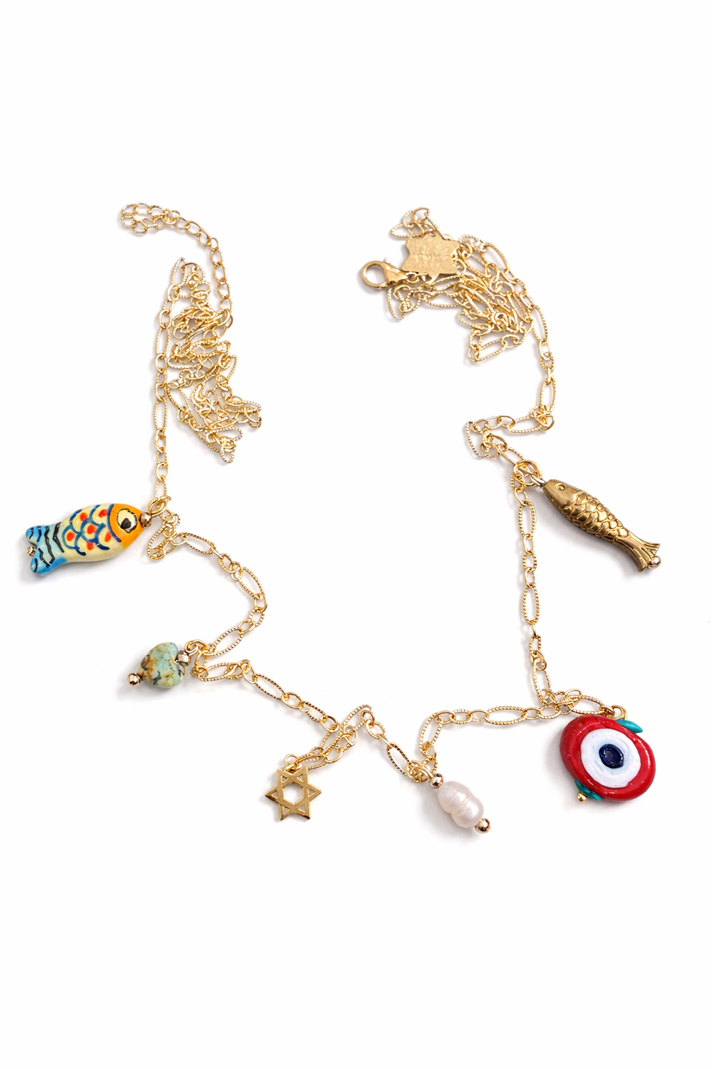 Belly chain good karma - handmade ankle bracelet product photo | Love Letters Tel Aviv