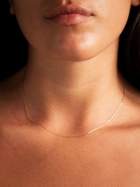 Adjustable Chain Necklace - handmade necklace chain product photo | Love Letters Tel Aviv