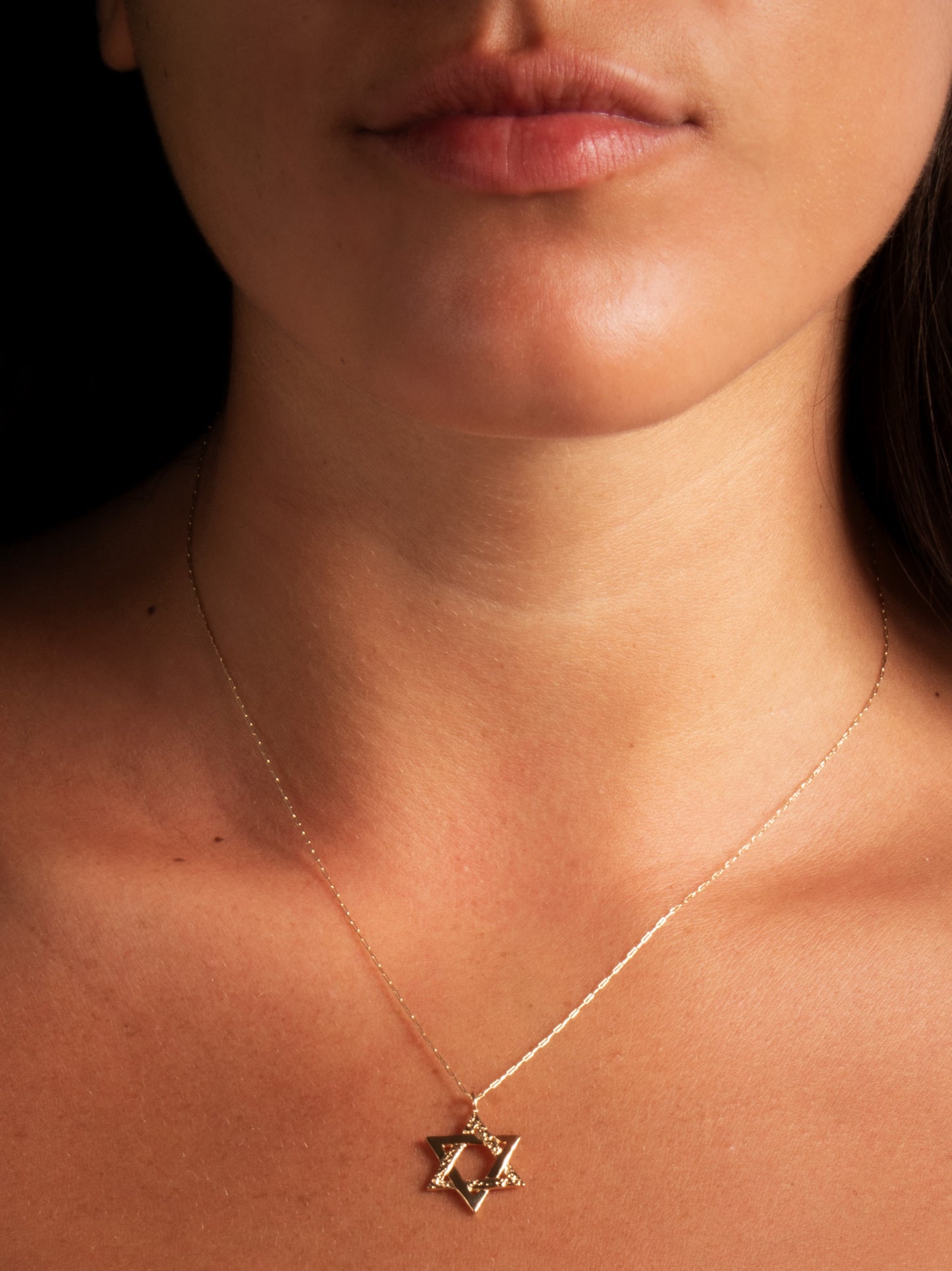 Jerusalem Magen David - worn on model - Judaica charm | Love Letters Tel Aviv