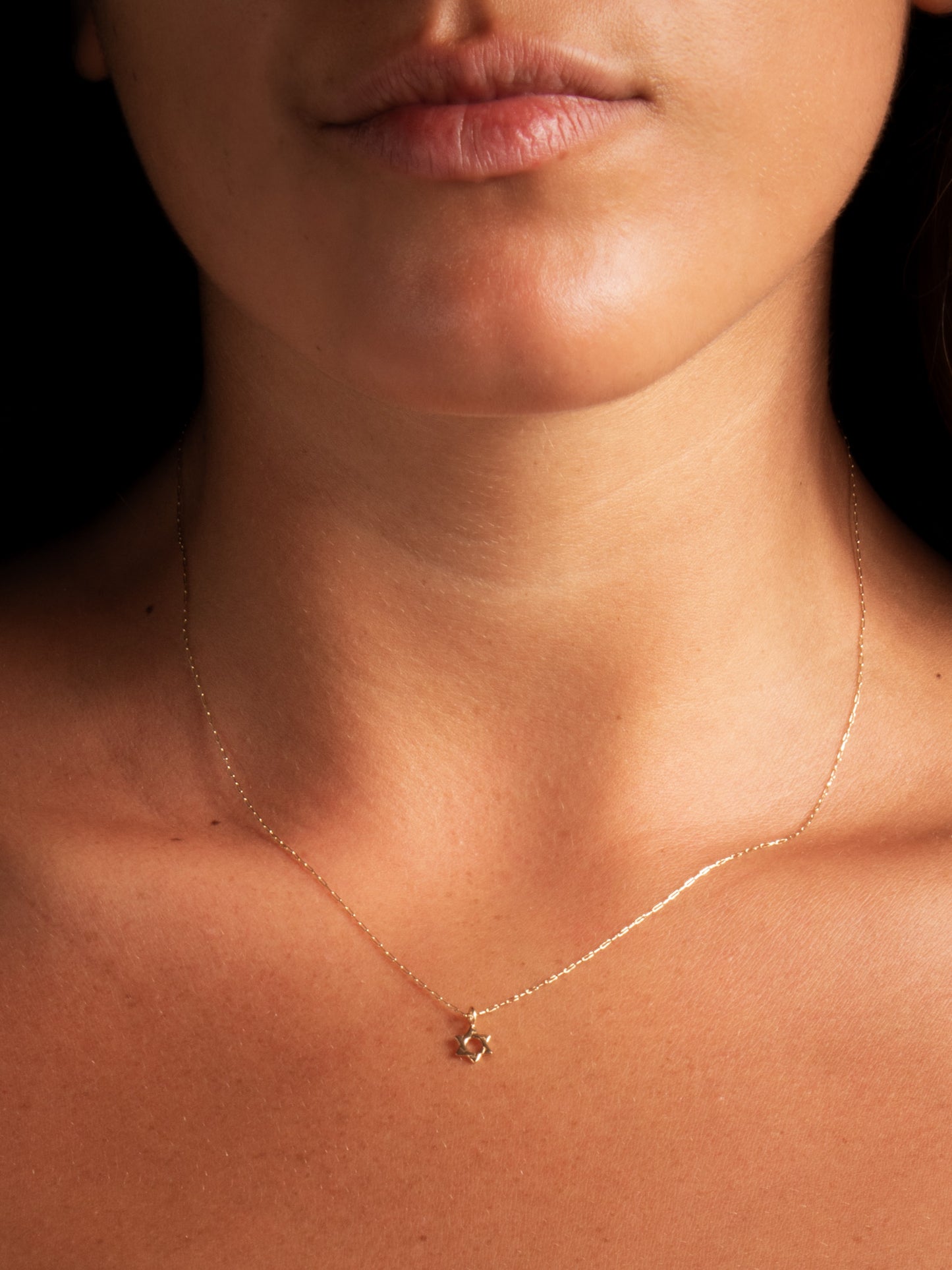 Elisheva Magen David - worn on model - Judaica charm | Love Letters Tel Aviv