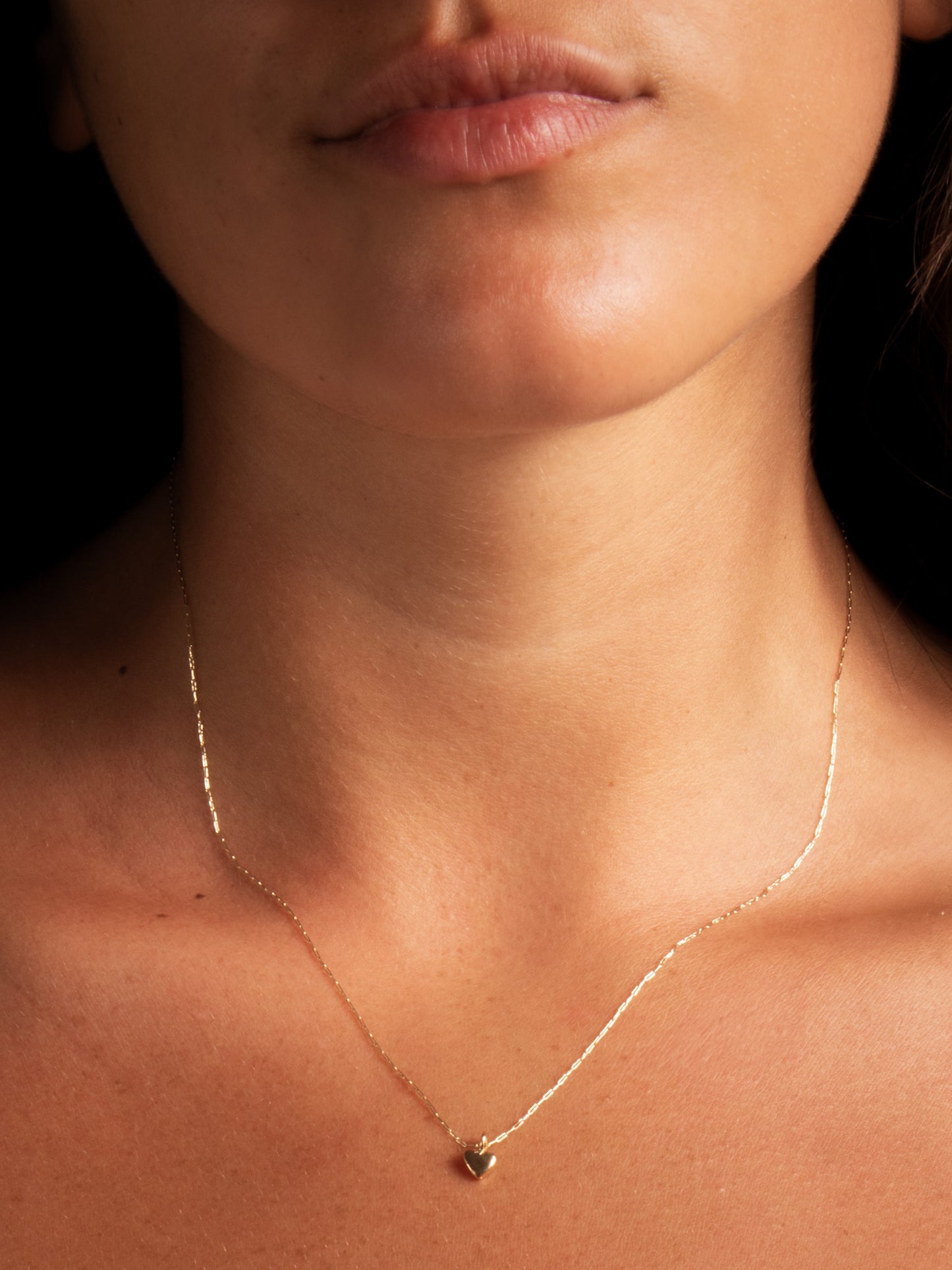 Small Heart charm - worn on model - charm | Love Letters Tel Aviv