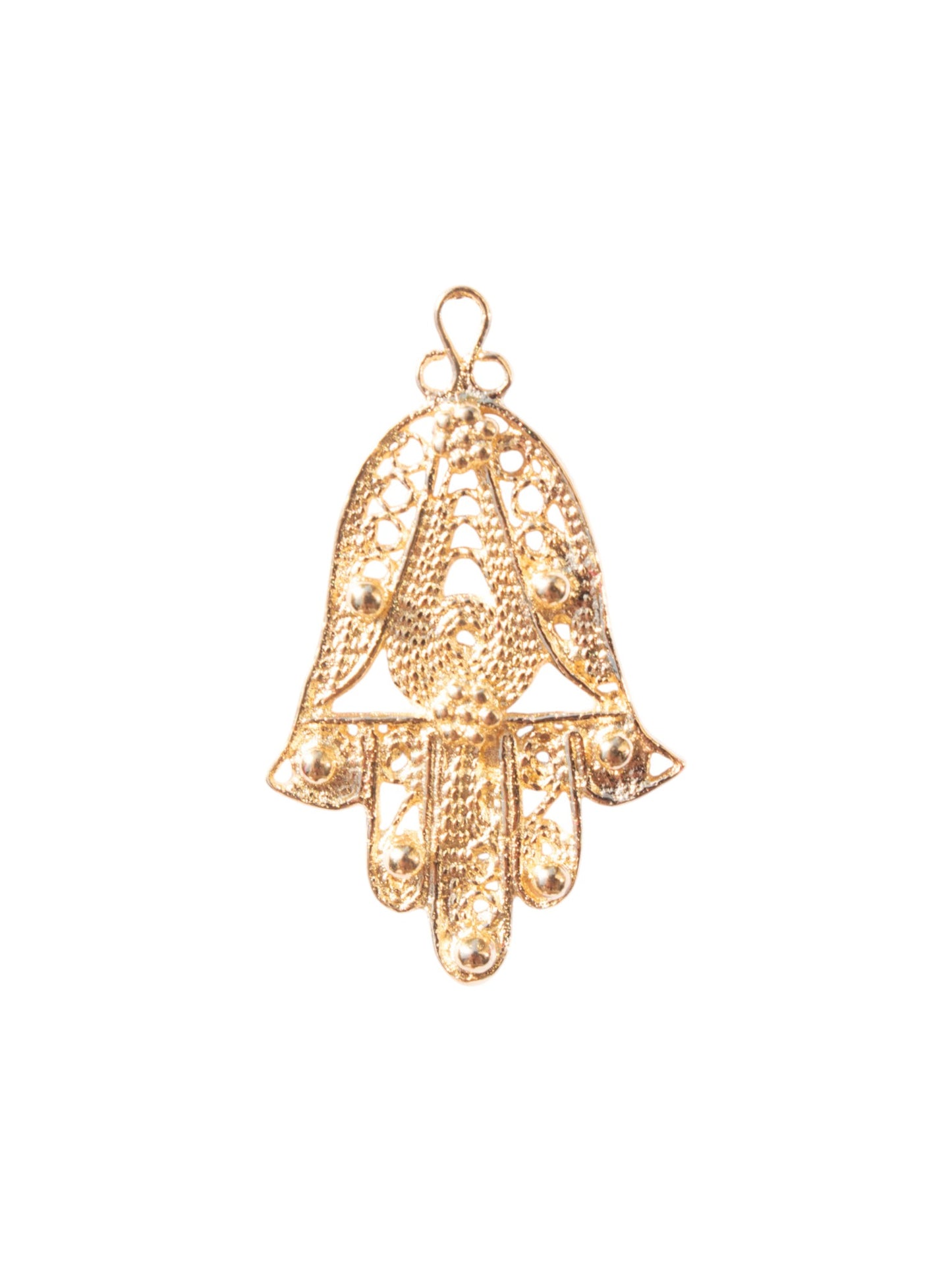 Hamsa Filigrane charm - handmade Judaica charm product photo | Love Letters Tel Aviv