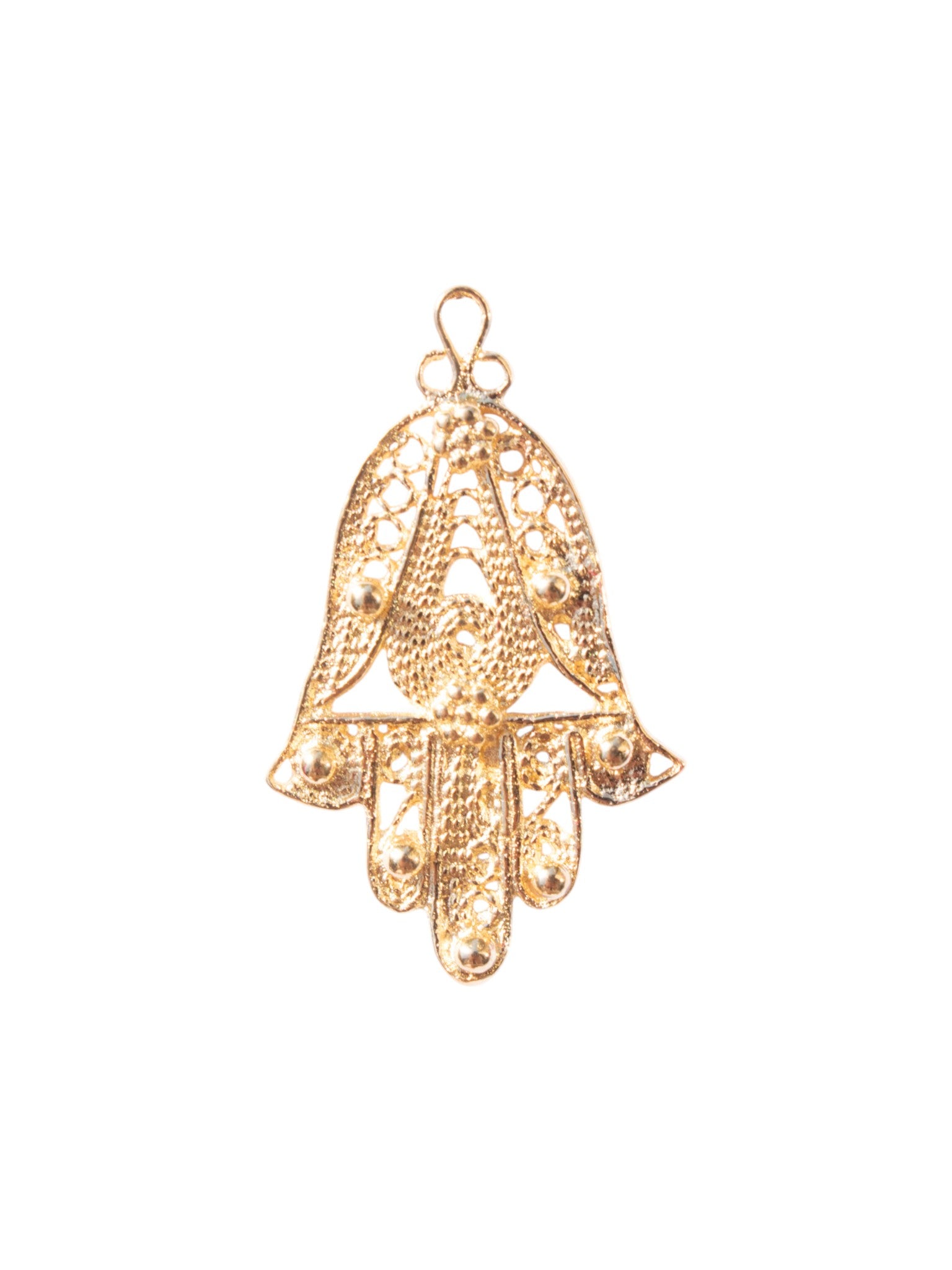 Hamsa Filigrane charm - handmade Judaica charm product photo | Love Letters Tel Aviv