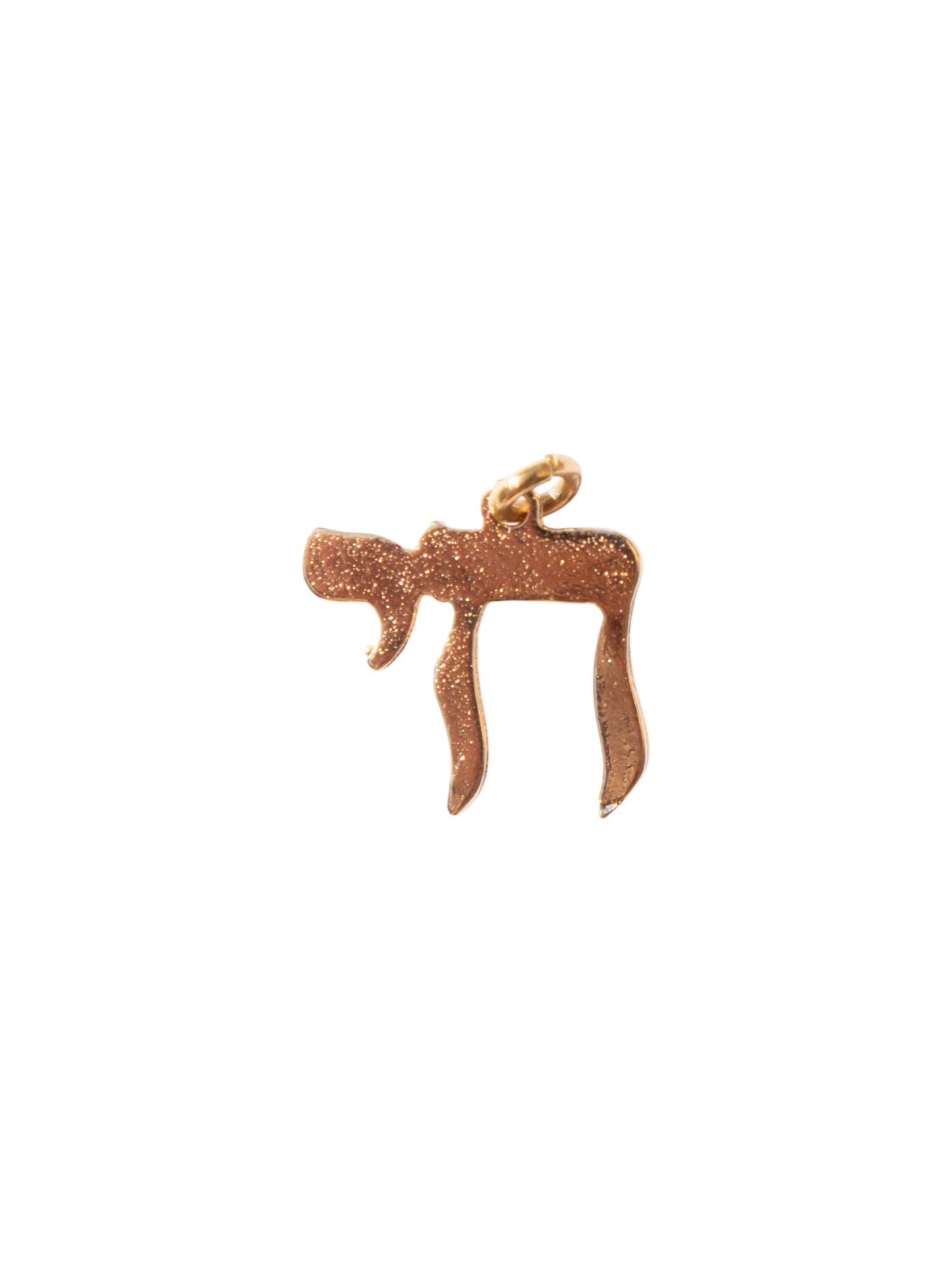 Medium Flat Chai - handmade Judaica charm product photo | Love Letters Tel Aviv